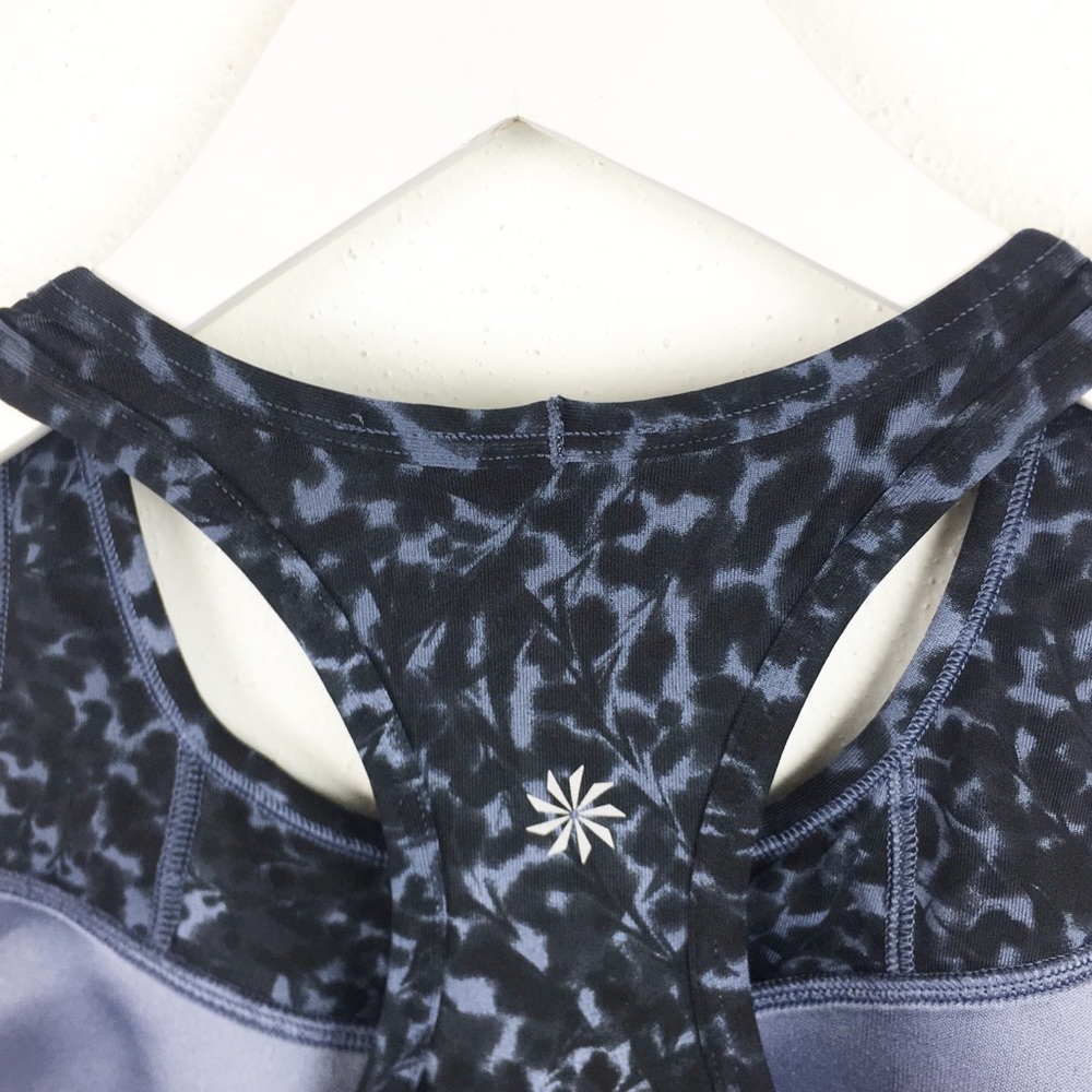 Athleta Size XS Leopard Built In Bra Workout Yoga Running Tank Top - Picture 4 of 7